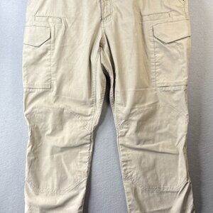 First Tactical Cargo Pants Mens 40x32  Ripstop Beige Hiking Fishing Ems Military
